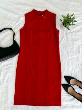 Hugo Boss Sleeveless Red Dress